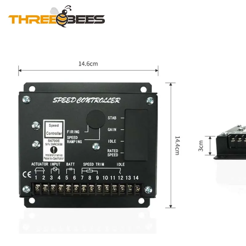 

Electronic Generator Speed governor Controller S6700H Governor Engine Control Unit S6700E Control Module