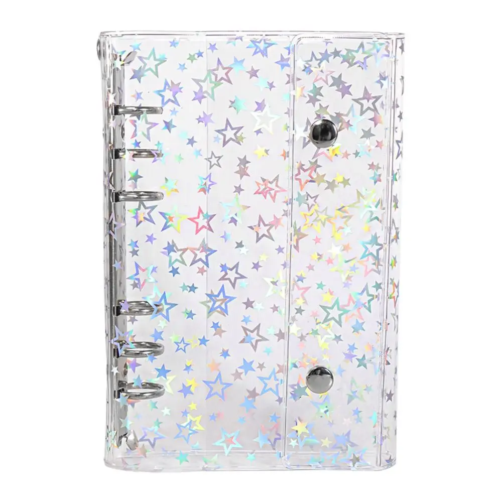 Waterproof Money Savings Challenge Binder Transparent Button Closure Budget Binder Notebook Colorful PVC Cover