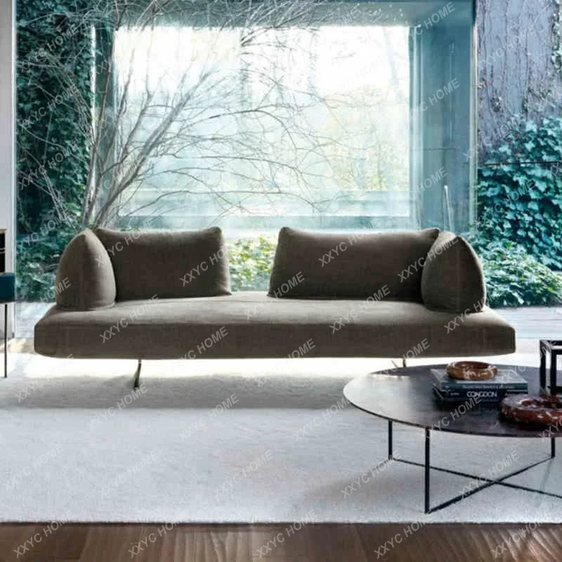 Nordic 2021 Internet celebrity light luxury designer small apartment living room combination sofa Italian minimalist fabric sofa