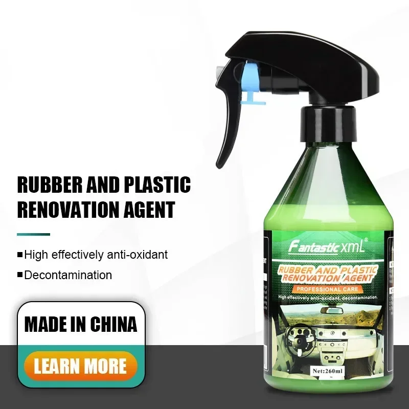 Plastic Restore Super Shine Car Interior Cleaner Non-greasy Long Lasting Maintain Gloss Auto Detailing Quick Coating Protection