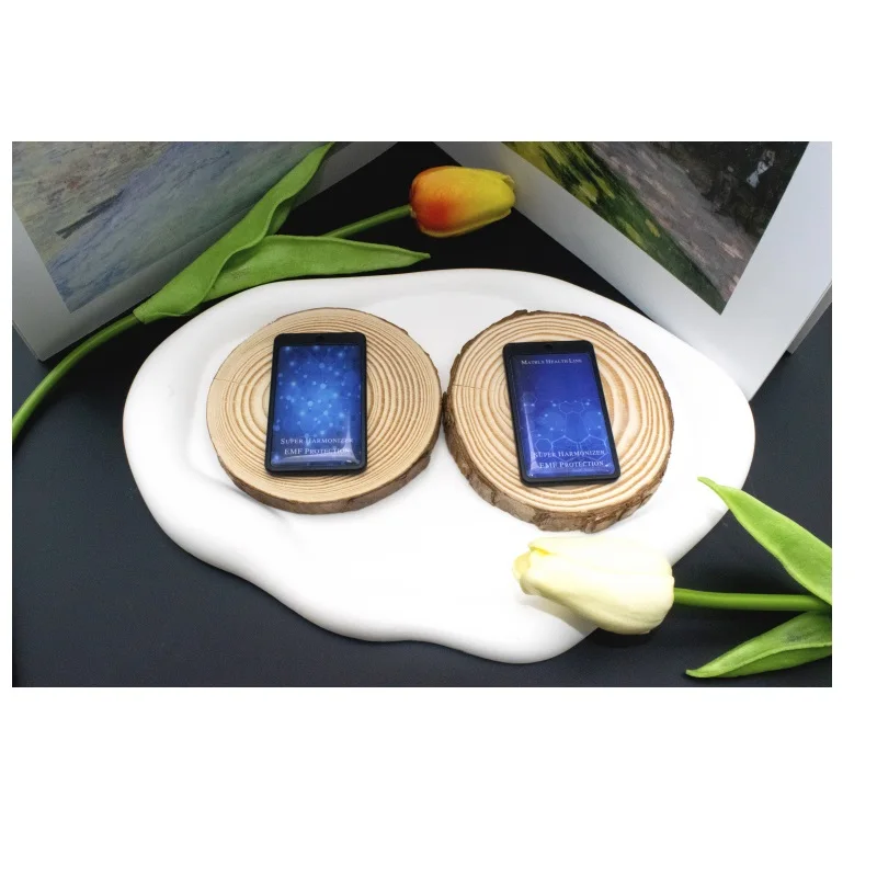 Bio Nano Terahertz Quantum Energy New Me Card - 2500-3000 Negative Ions with Bag Cord & Customized Logo
