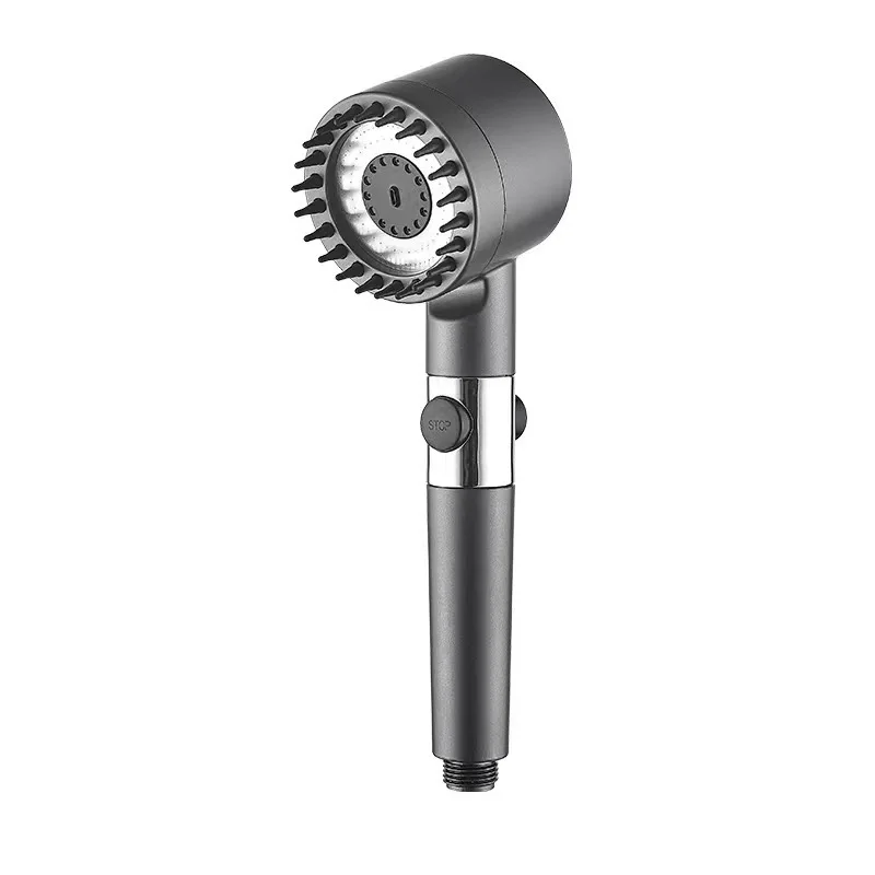 High Pressure Shower Head, Adjustable Showerheads with Hose, Water Saving, One-Key Stop Spray Nozzle, Bathroom Accessories