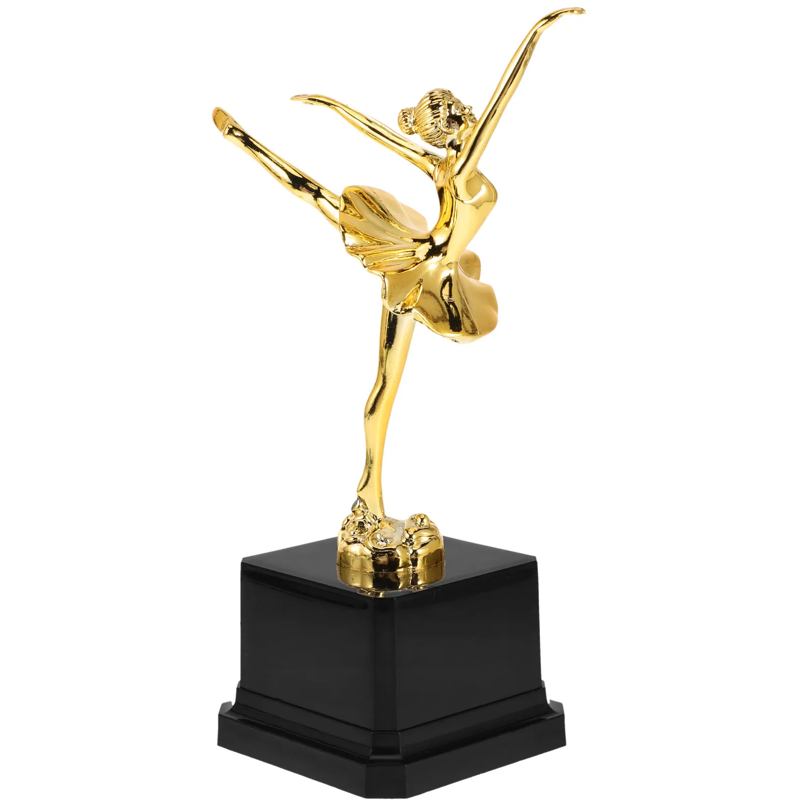 

Ballet Trophy Cup Smooth Surface Gold Finish Plastic Award Trophy for Dance Recitals Party Competitions Classroom
