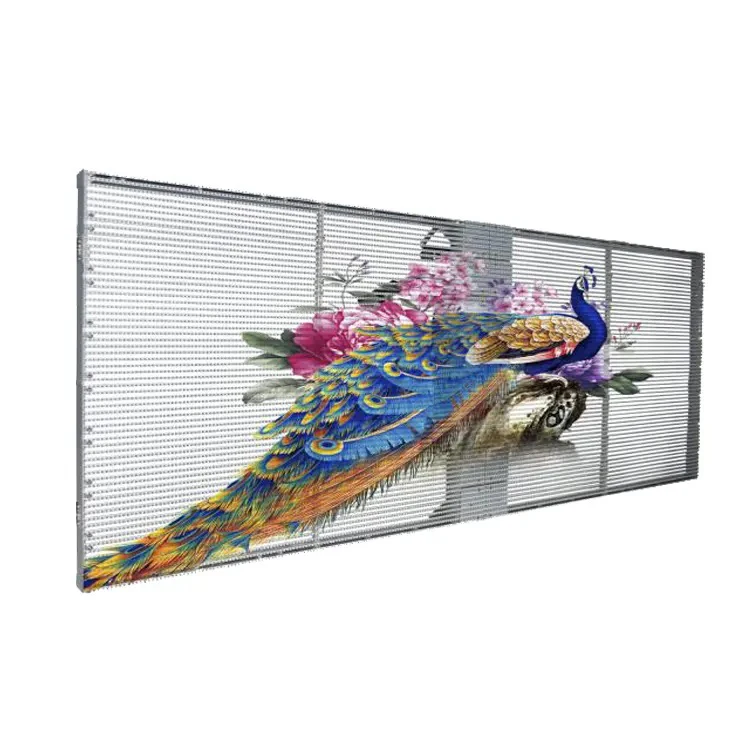 High Brightness Glass Window Led Video Wall 4k Advertising Led Film Screen Indoor Outdoor Transparent Led Display