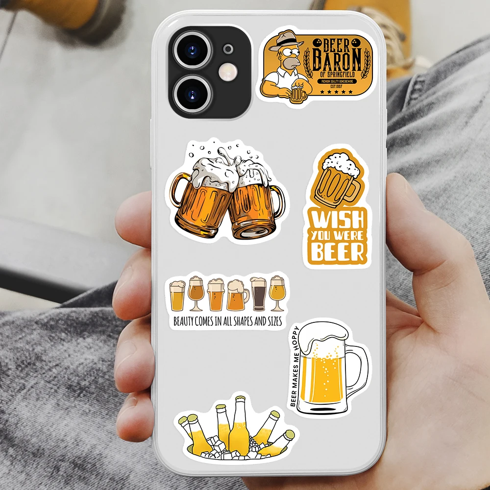 Beer IPA Drinks Stickers DIY Party Gift Toy  Waterproof Graffiti Decal for Laptops Phones Scrapbooks Luggages Bottles Decorative