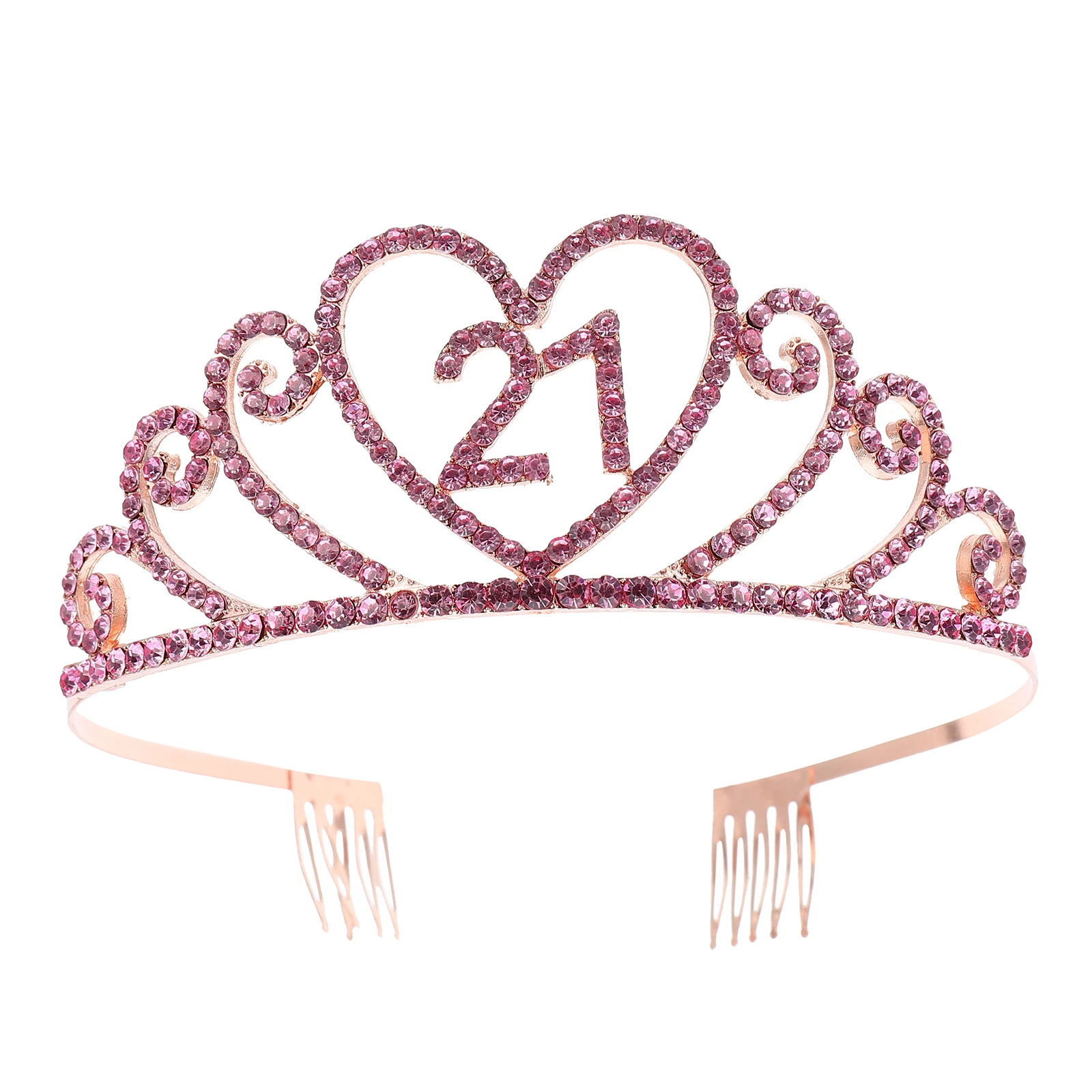 

Elegant Alloy Birthday Crown Headband Decorative Headdress for Party Special Occasions Kids Unique Cake Accessories