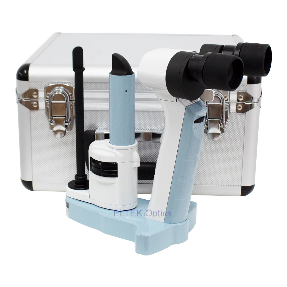 Stepless Magnification Portable Slit Lamp PSL-H LED Hand Held Slit Lamp Microscope Continuous Zoom