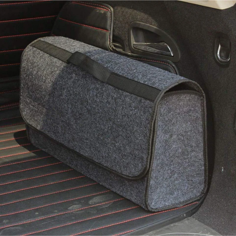 Car Trunk Organizer Folding Large Capacity Storage Organizer Felt Car Backup Storage Box Car Waterproof Container Accessoires