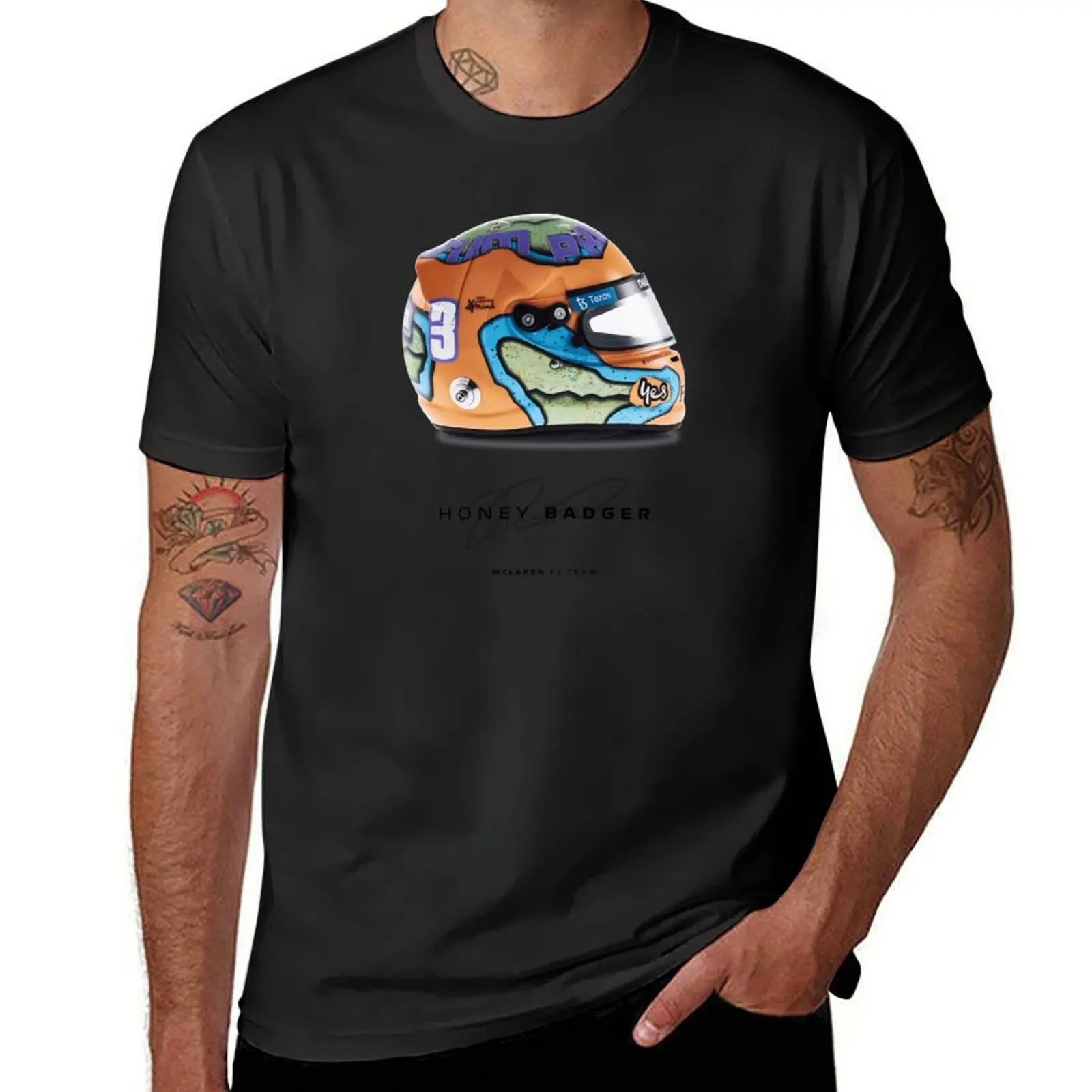 Honey Badger Helmet (F1 2022) T-Shirt vintage clothes customs design your own t shirt for men