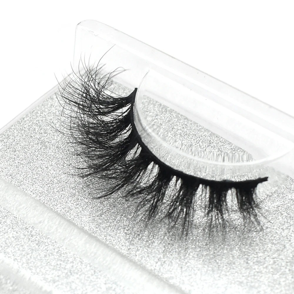 6D Mink Lashes Fuzzy Messy Eyelashes Extension Natural Soft Fake Eye Lashes Messy Strip Lashes Fluffy Multilevel Lash Clusters