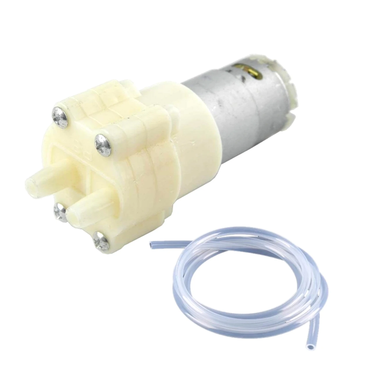 CHANCS 385 Diaphragm Self-priming Pump DC 12/24V with Silicone Tube for Daily Water Cycle of Fish Tank and Home Appliances