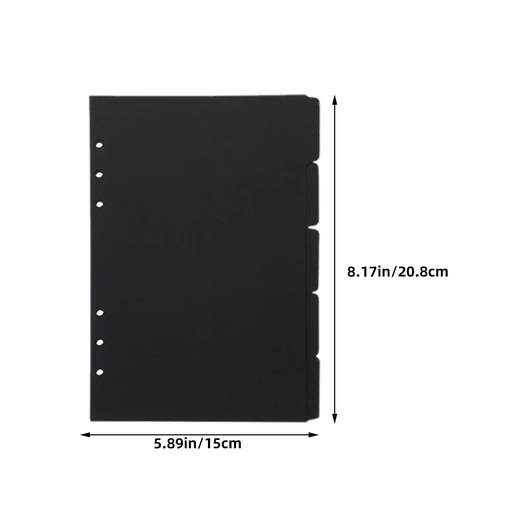 10 قطعة مؤشر A5 للموثق علامات صفحة أوراق فضفاضة ورقة فواصل ملونة دفتر تبويب فواصل علامات التبويب الموثق القابلة للفصل المفكرة #4