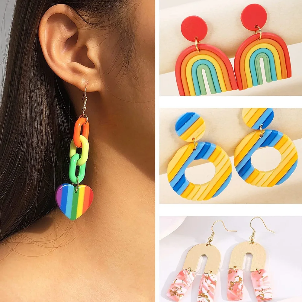 Stainless Steel Polymer Pottery Clay Cutter Tool DIY Ceramic Craft Cutting Mold for Earring Jewelry Pendant Making
