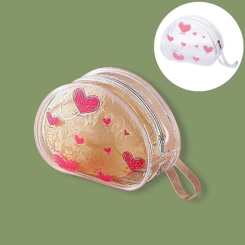 PVC Transparent Chest Patch Storage Bag Doll Storage Outdoor Dust Bag Waterproof Cosmetics Organizer Box Thicken Wallet