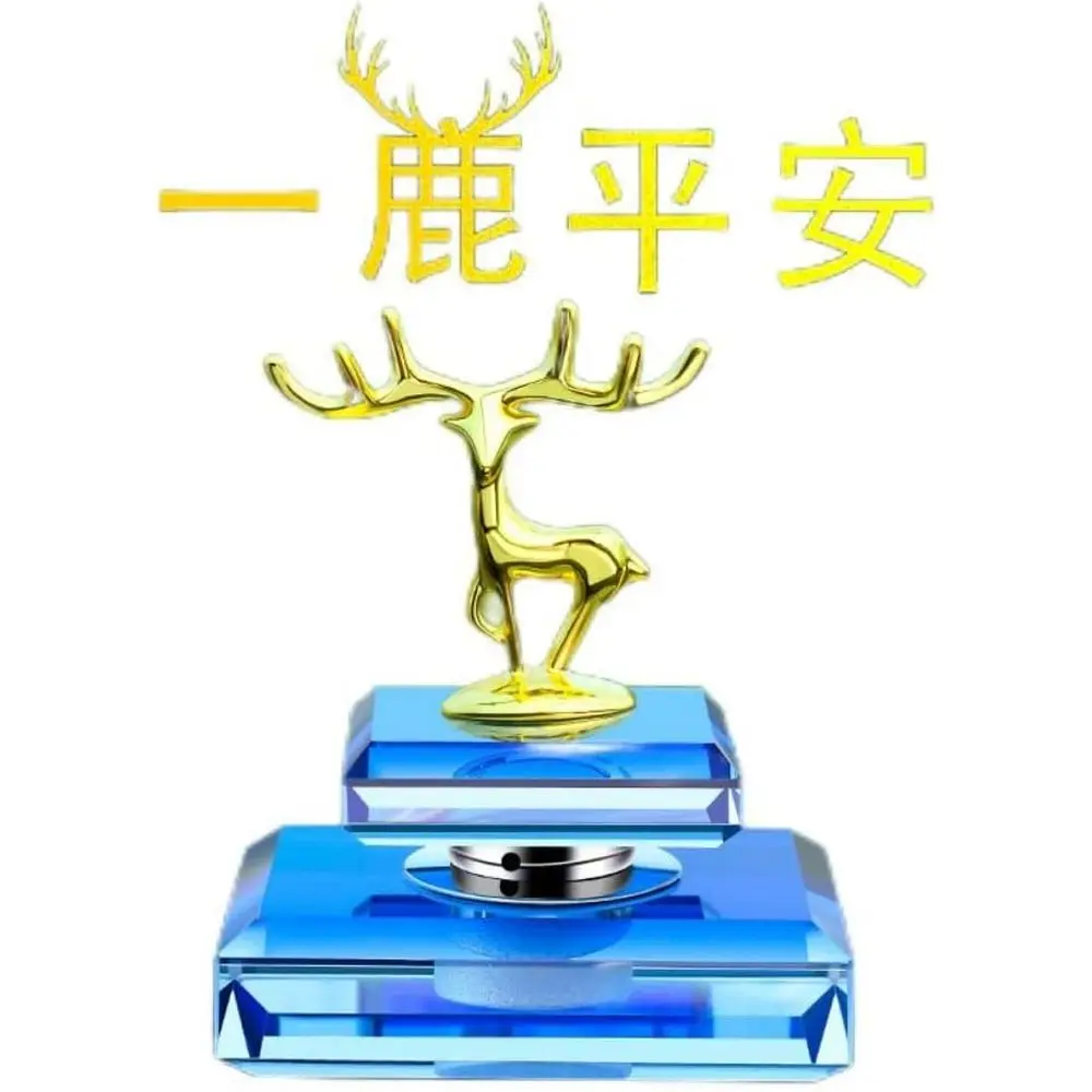 

Crystal Car Interior Decoration - Safe Journey Deer Alloy Crystal Ornament