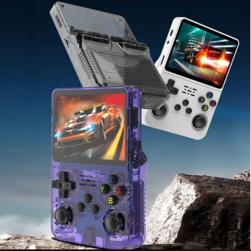 R35S R36S Retro Handheld Video Game Console Linux System 3.5-inch IPS Screen Portable Handheld Video Player 15000 Games Gift Toy