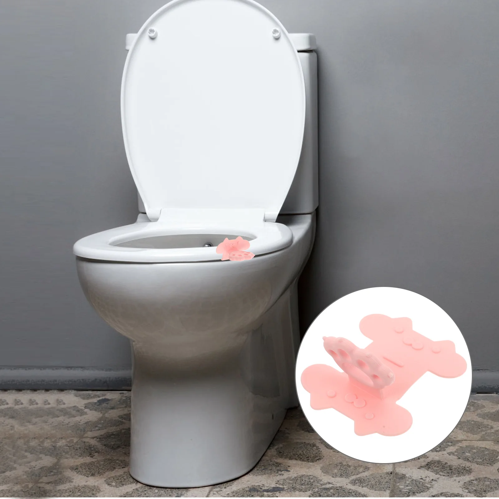 

Creative Seat Handle Durable Silicone Bathroom Supplies Easy Install Toilet Lid Lifter Tool Home Hotel Use Multi Purpose