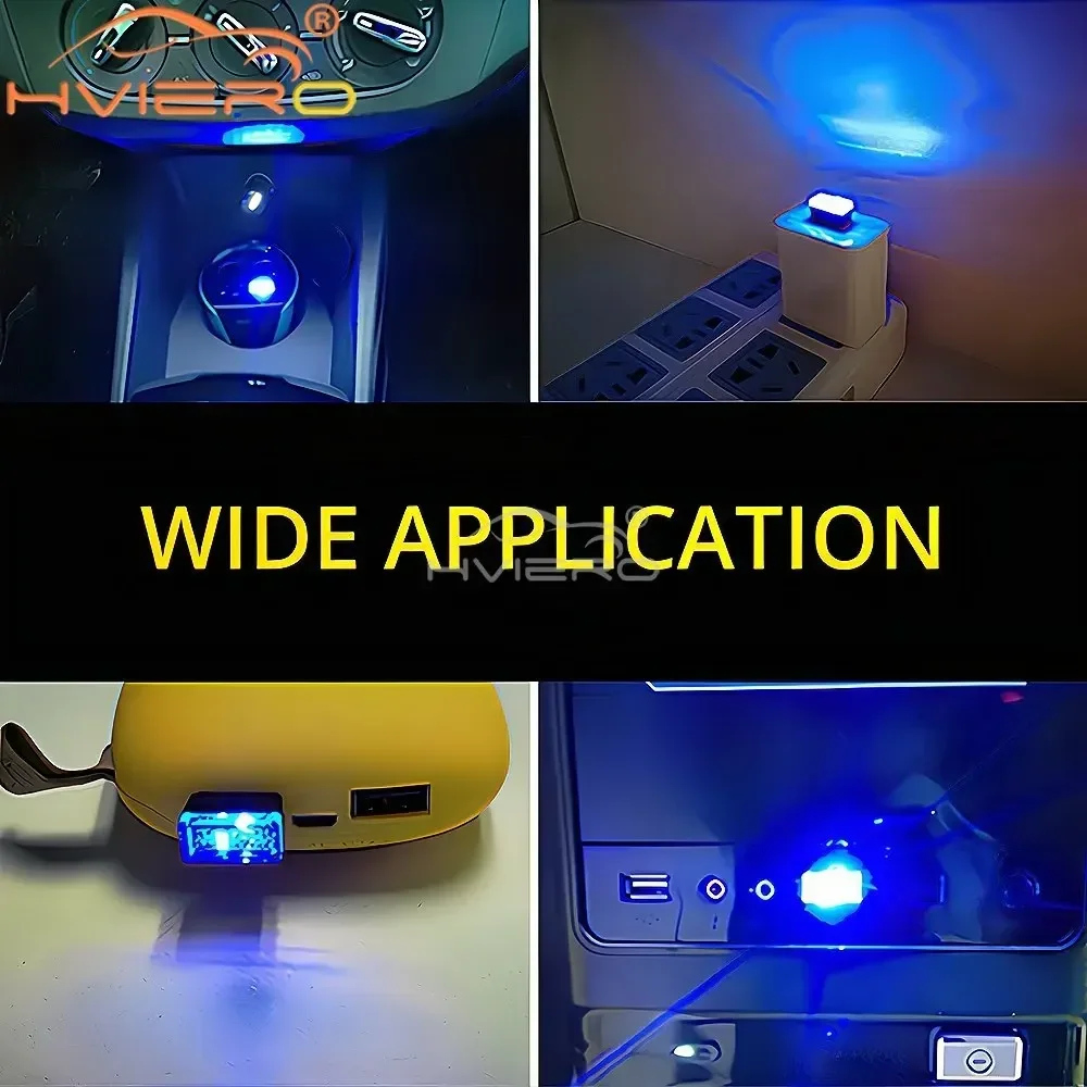 Tragbare-Blue LED Lâmpada Atmosfera, Mini USB Light, Modelagem Ambiente, Neon Decoração Interior, Iluminação Interior, Acessórios Auto