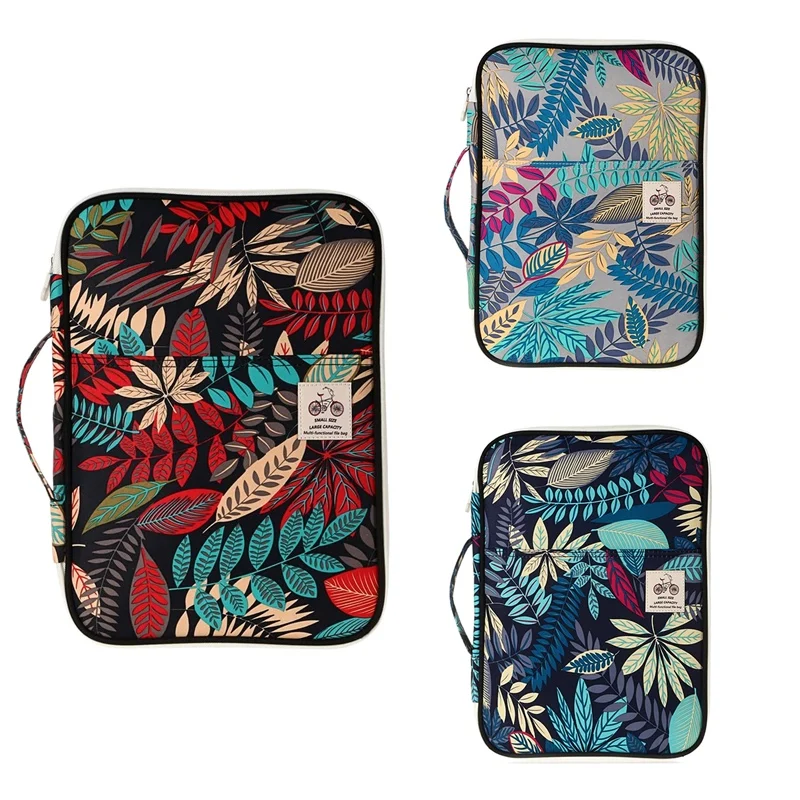 حقيبة مستندات A4 متعددة الوظائف، حقيبة تخزين، حقيبة سفر بسحاب، حافظة واقية مناسبة لأجهزة Ipad، والكمبيوتر المحمول