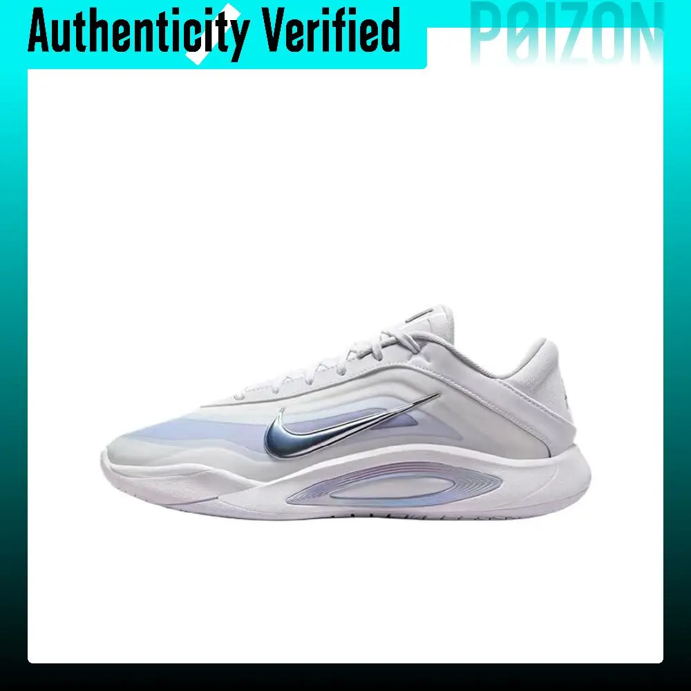 Nike A'One Low top Basketball Shoes Unisex White Blue FZ8606-100