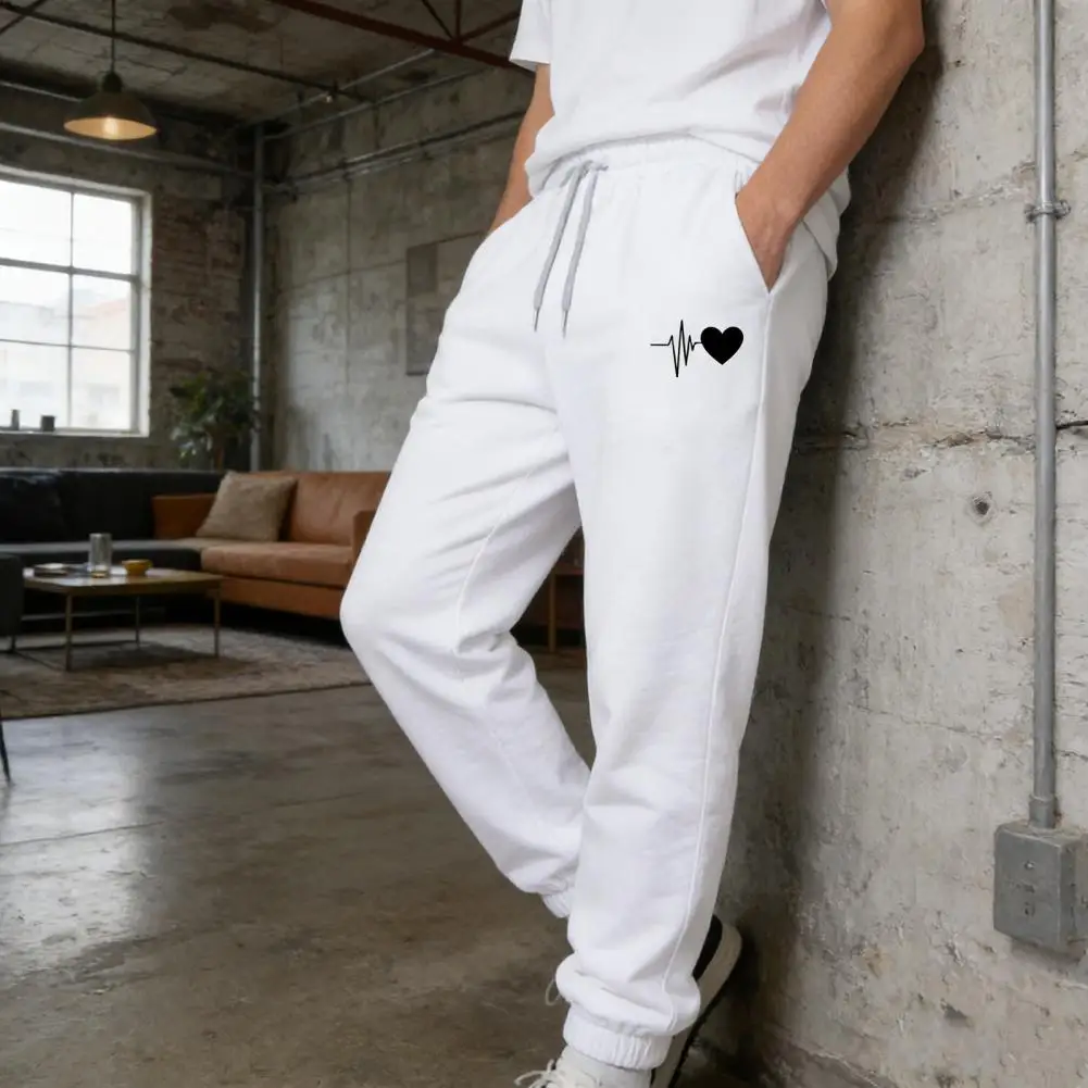 Pantaloni sportivi da donna invernali Pantaloni casual quotidiani Pantaloni da tuta fitness di alta qualità Pantaloni da jogging sportivi da strada con stampa a cuore