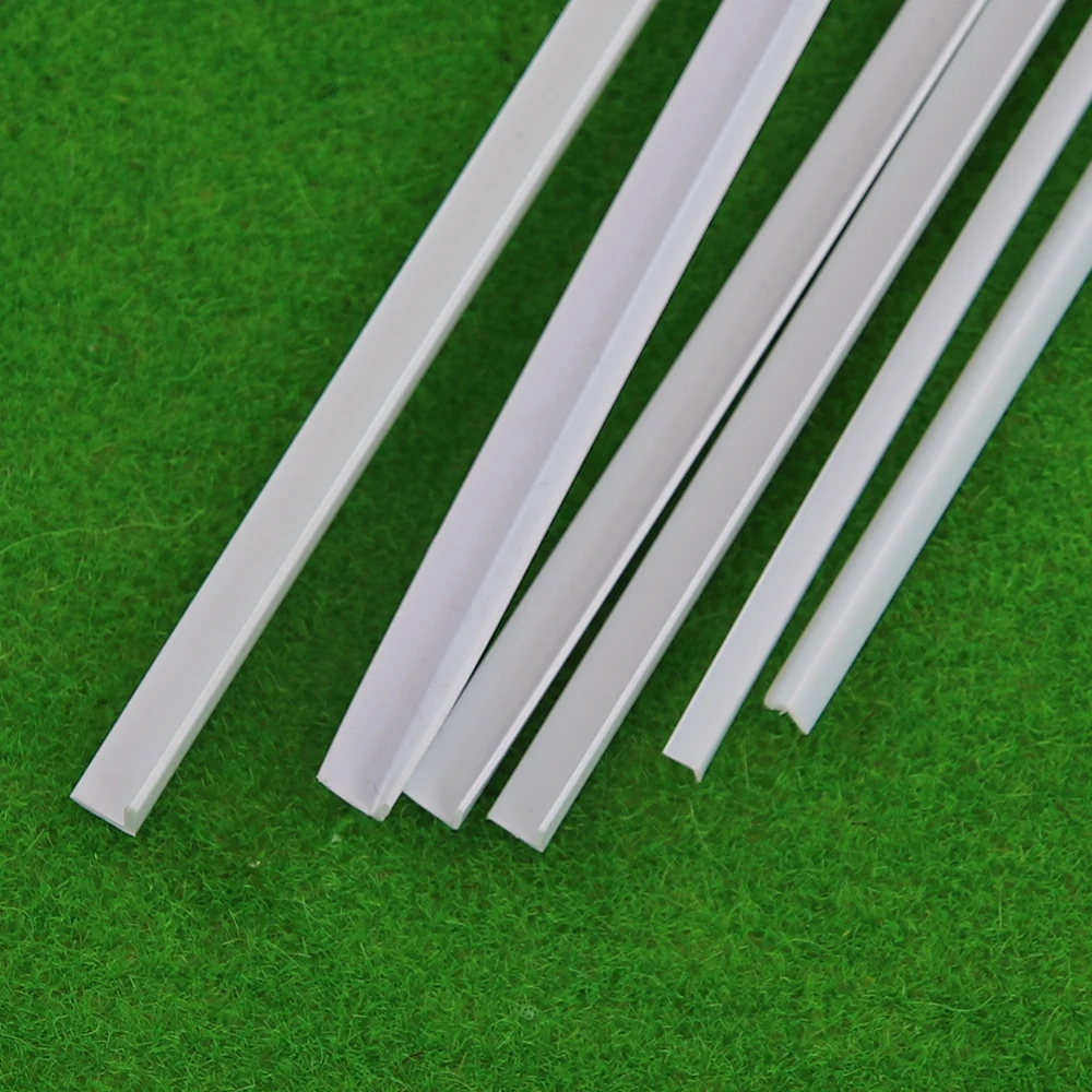 長さ 25 センチメートル ABS ホワイト L/I 字型チューブロッド DIY マイクロランドスケープビルディングハウス建築シーンレイアウト材料ツール 20 ピース/ロット