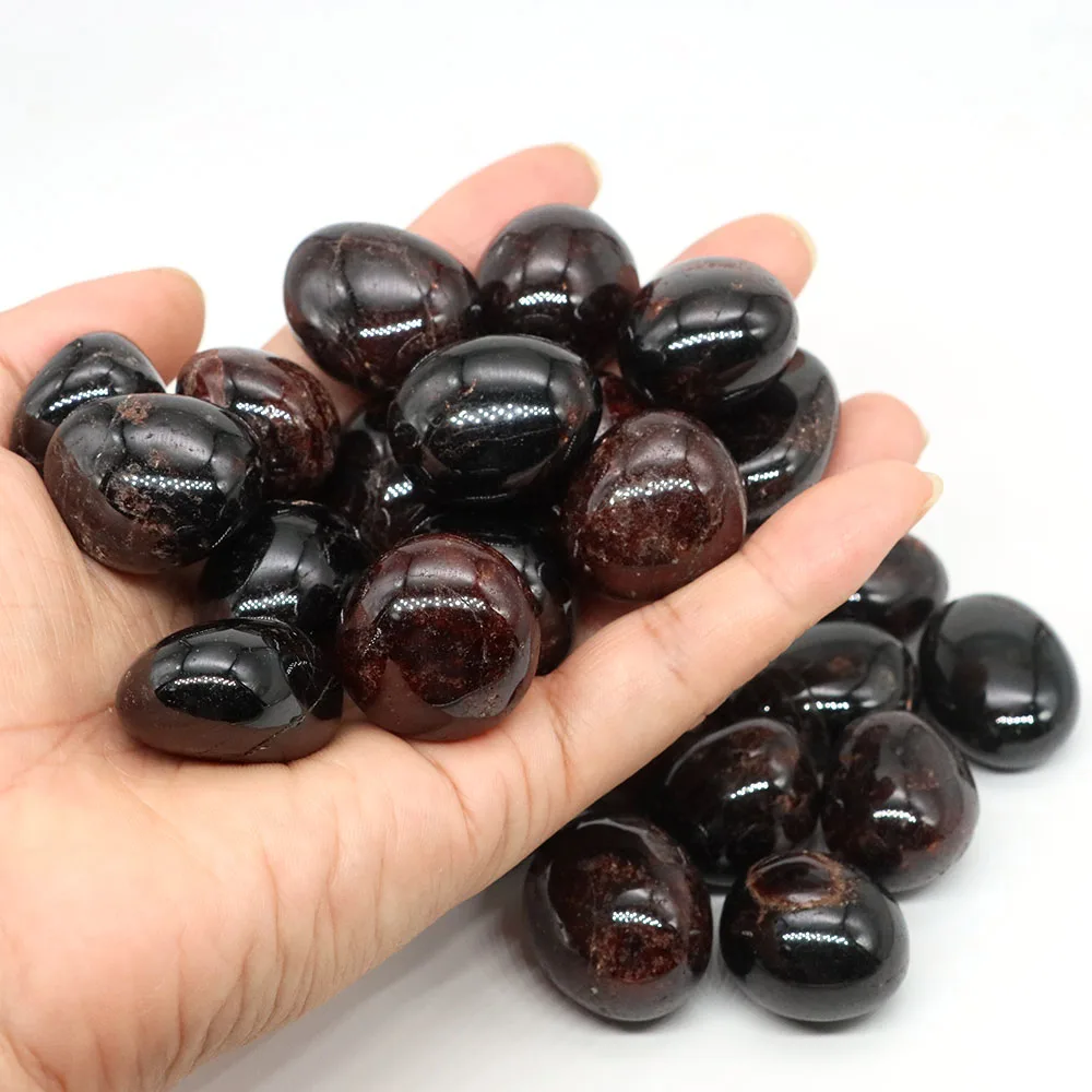 Natürliche Granat getrommelte Steine Heil kristalle Quarz Bulk Erz Kies Probe Energie Mineral Tank Aquarium Garten Wohnkultur