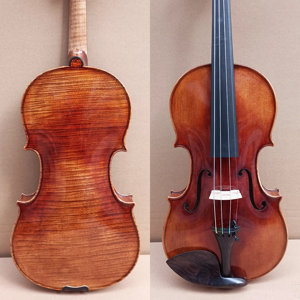Antonio Stradivari 1715 30 years old All European spruce wood ！professional Handmade Violin 4/4 violin with bow accessories