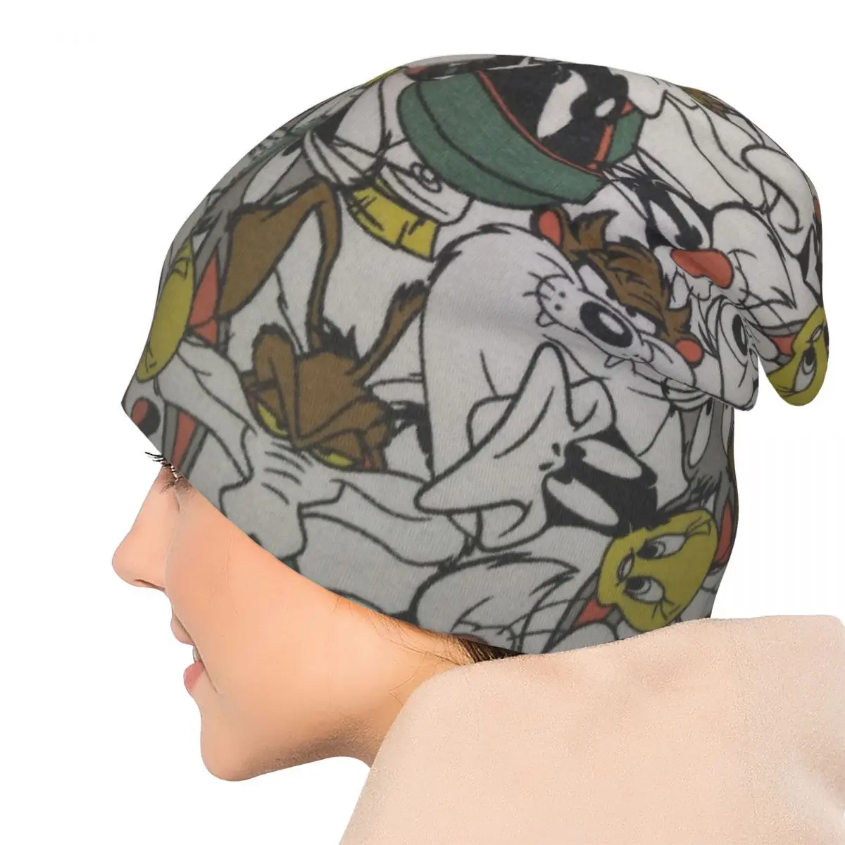 لوني فرقة تصميم Skullies Beanies القبعات الدافئة الخريف الشتاء في الهواء الطلق قبعة محبوك قبعات بونيه للرجال النساء الكبار