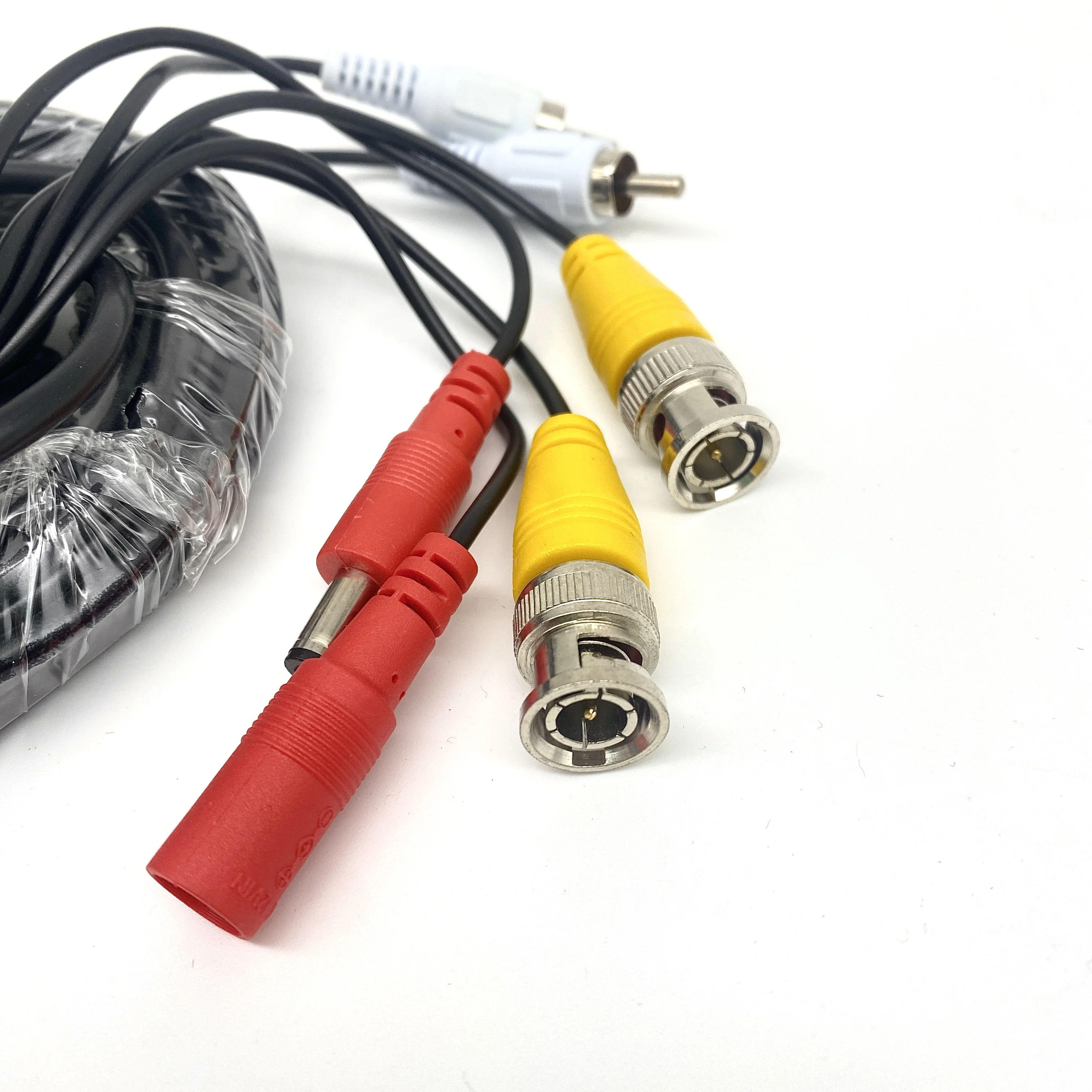 BNC DC RCA Video daya kabel Combo 5-50m CCTV kamera keamanan kabel ekstensi untuk Video Audio dan transmisi daya