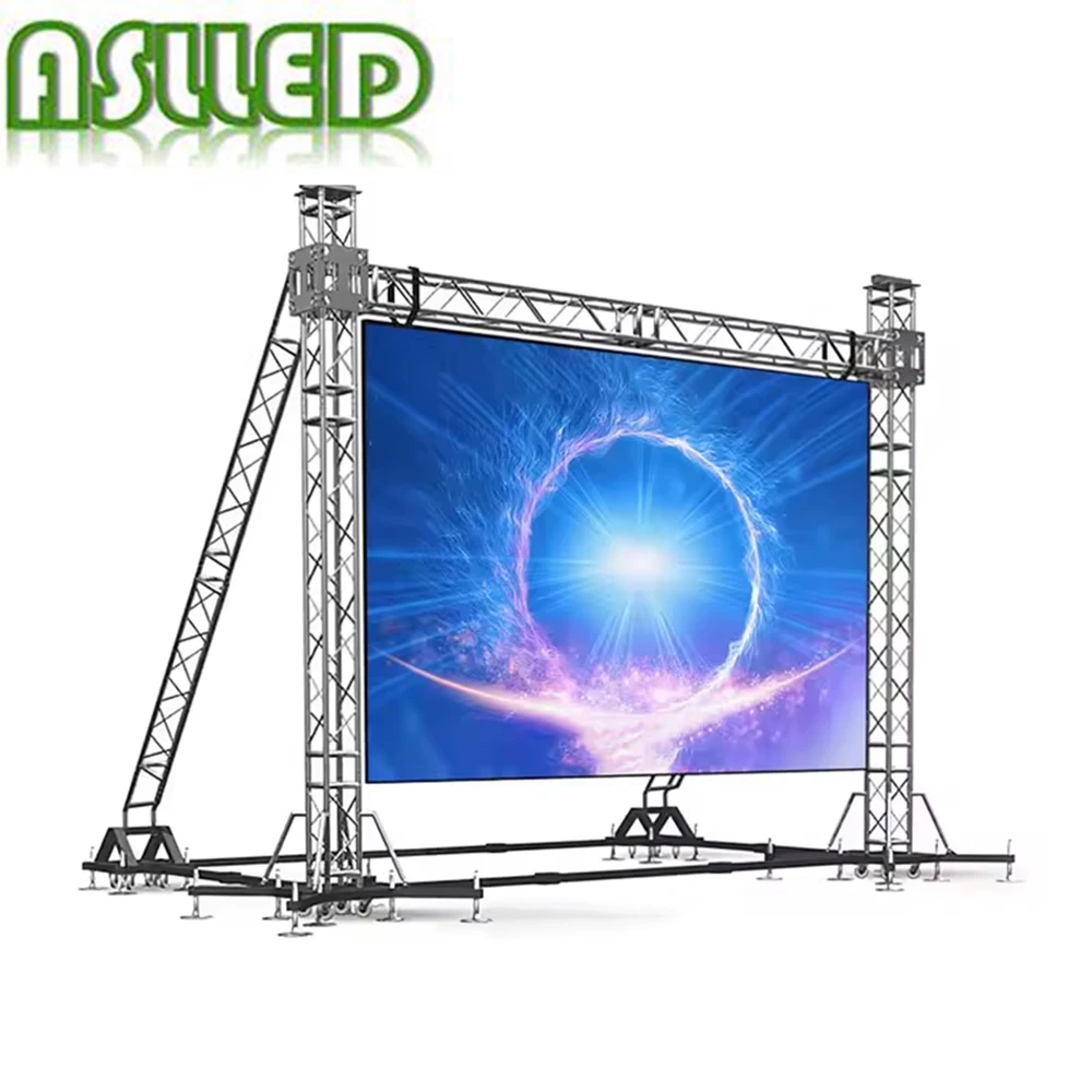 P3.9 Outdoor Rental Mobile 1*1m Led Full Color led matrix panel Video Panel Display Video Stage LED Screen for Concert