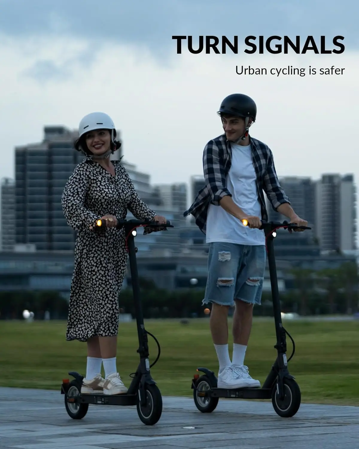 V30PRO Electric Scooter with Turn Signals - 19.9 Miles Range & 18 MPH, 350W Motor, 10