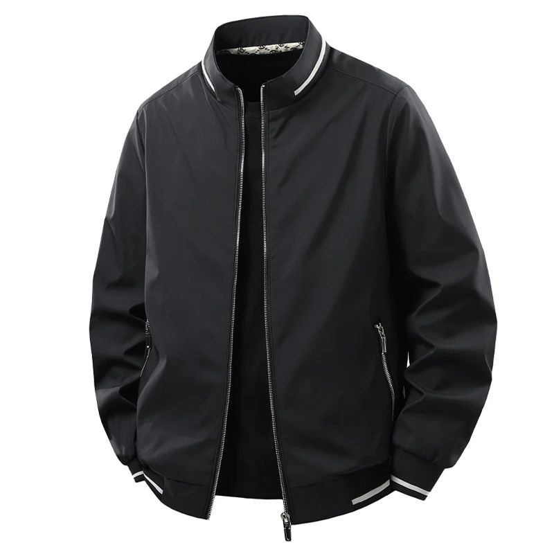 8XL Jacket Men Plus Size Autumn Casual Loose Coats Business Formal Jackets Spring Big Size Windbreaker Solid Outwear 6XL 7XL