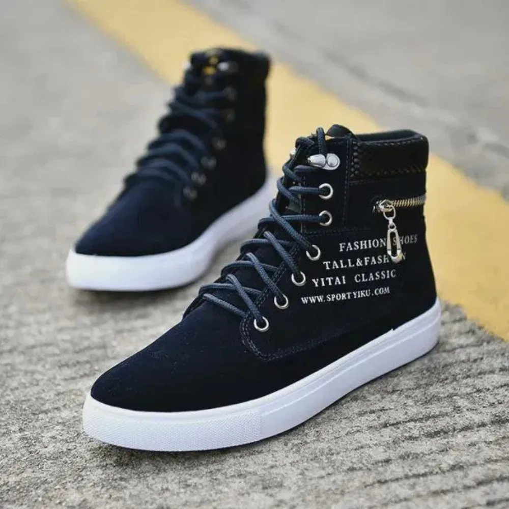 Mens New Fashion Hip Hop Style Casual Shoes High Top Sneakers Canvas Boots 4 Colors size 39-46