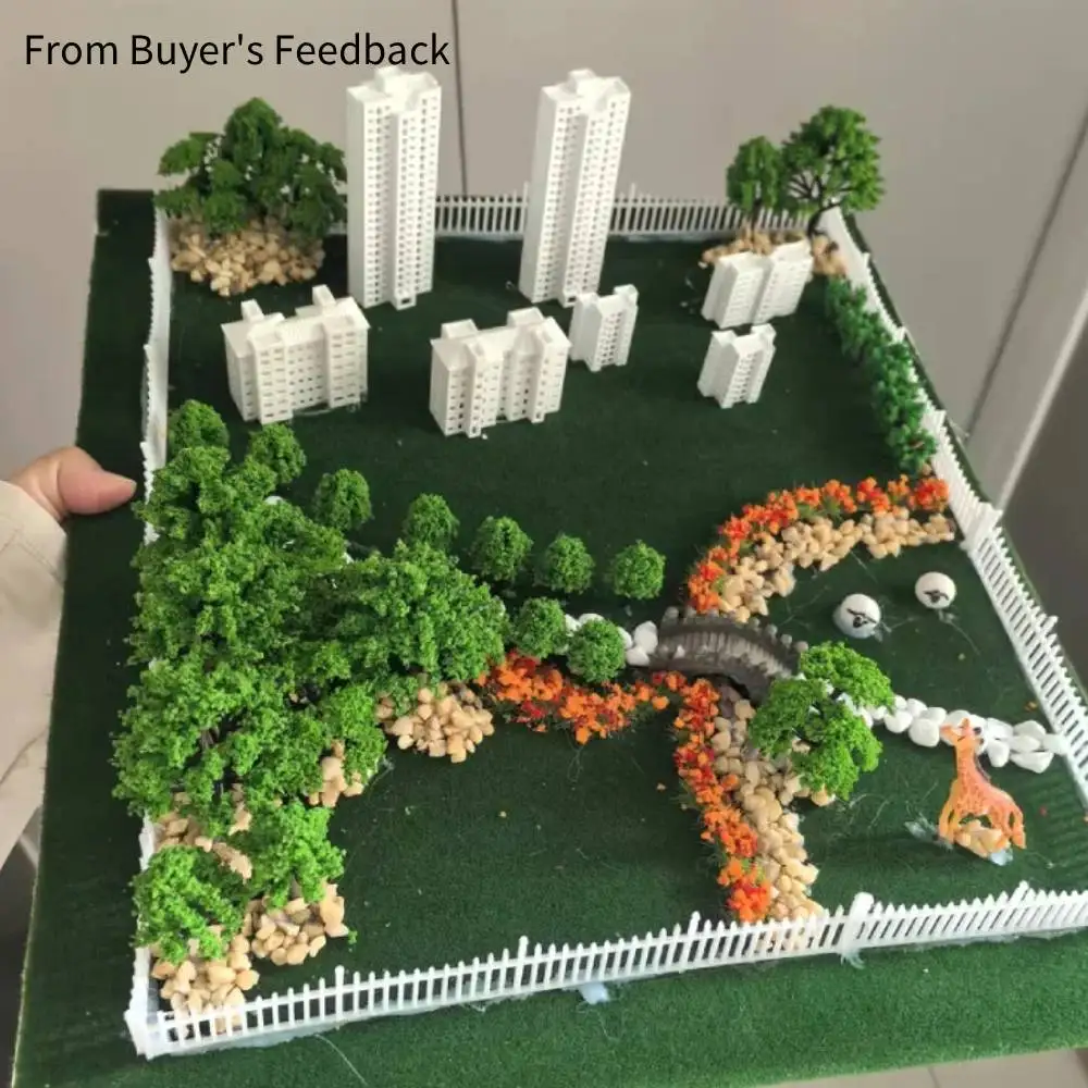 Symulacja Miniaturowa Architektura Budynku ABS Plastikowe Domki Zabawki do Modelowania DIY/Mikro Piaskownica Krajobraz/Diorama 1 szt.