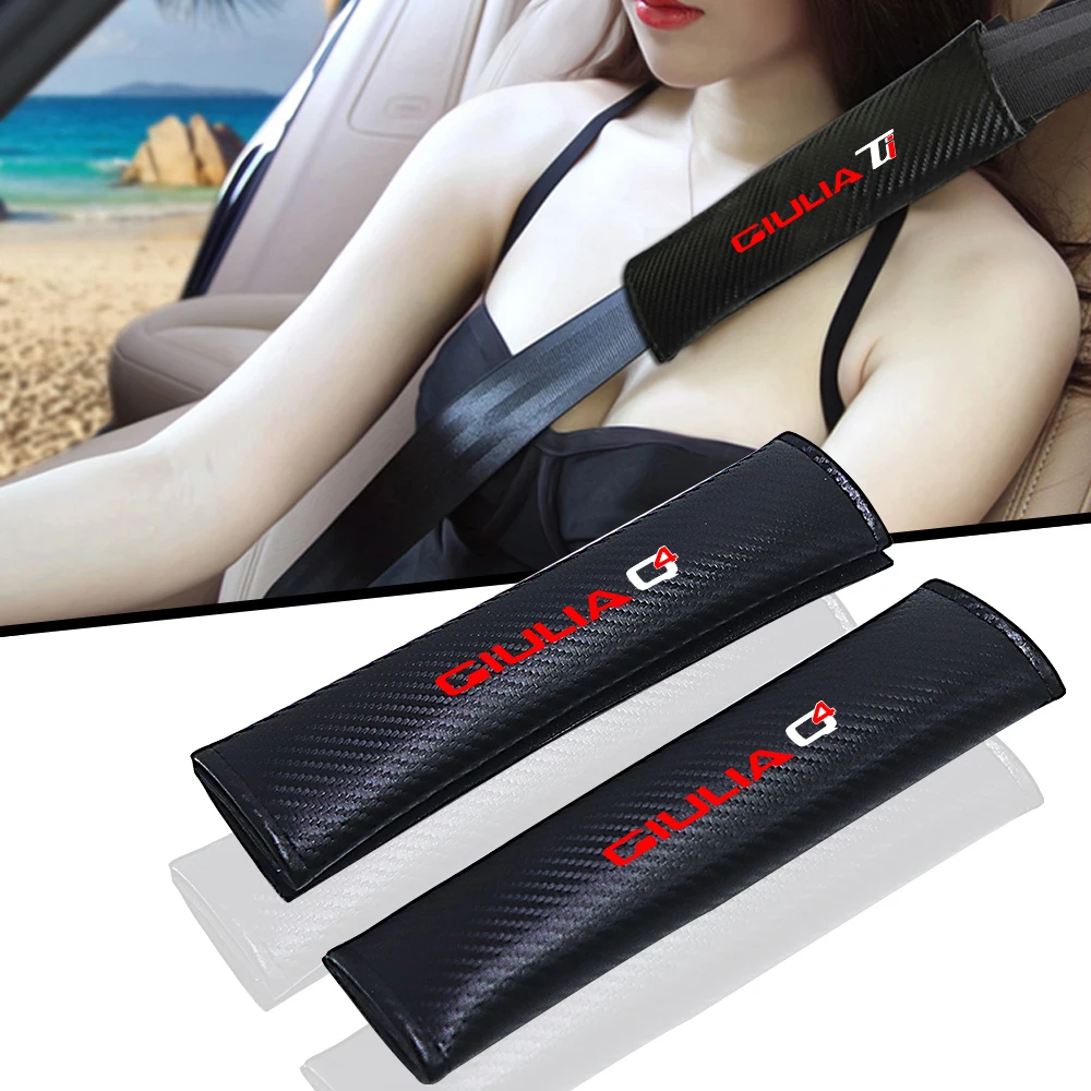 for alfa romeo giulia Quadrifoglio q4  ti sport 2pcs Car seat belt car accessories