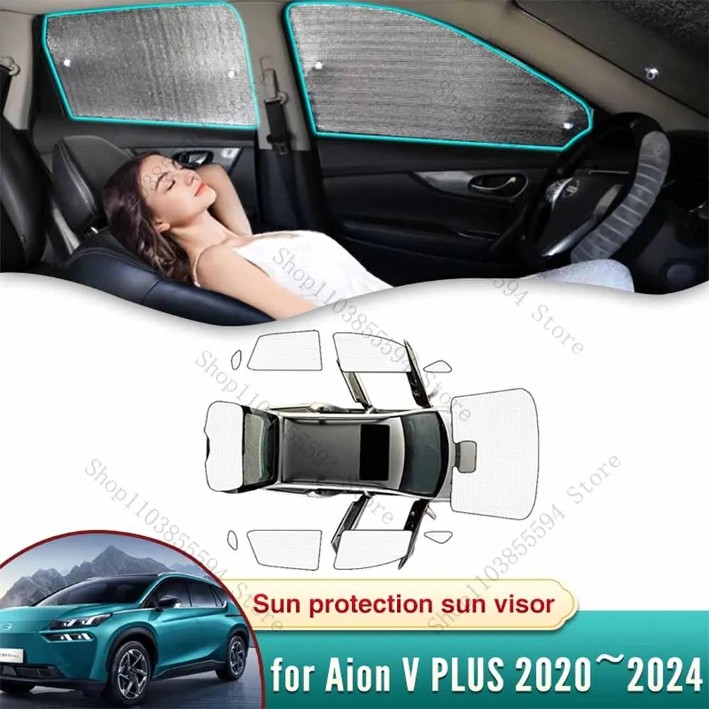 

Car Sun Shade for GAC New Energy Aion V PLUS 2020 2021 2022 2023 2024 5 Door SUV Sunshade Windshield Side Window Privacy Shading