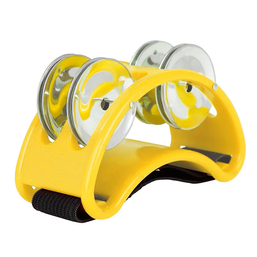 

Foot Tambourine Pedal Bells Plastic Stainless Steel Kids Adult Percussion Musical Instruments Cultivate Skills Interest