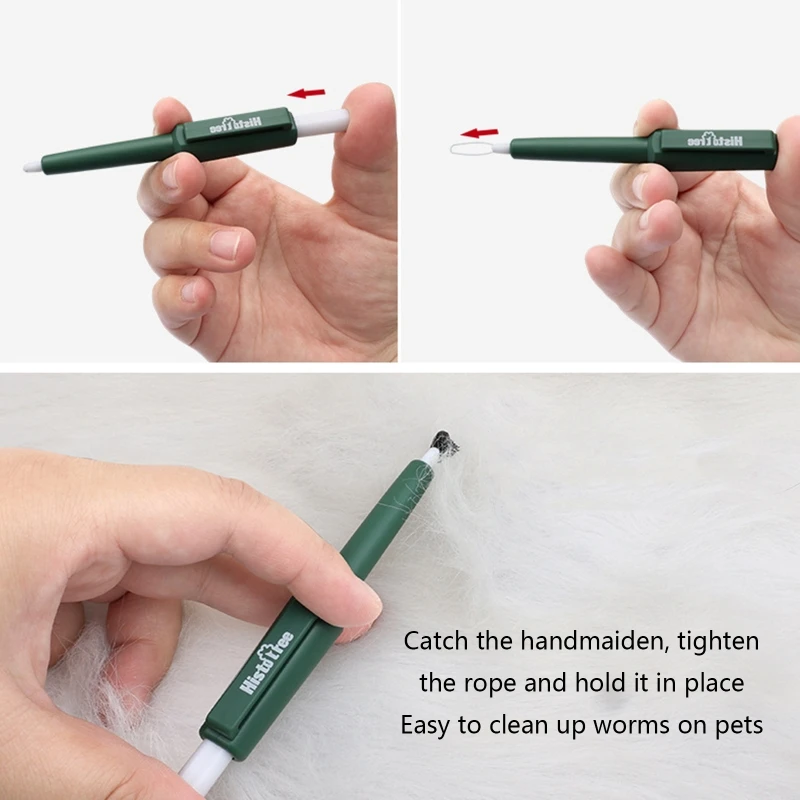 Pets Lice Catching Pen Portable Dog Ticks Fleas Removal Tweezer Pet Grooming Supplies Tick Puller Removal Easy to DropShipping