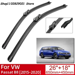 For VW Passat B8 2015-2020 Car Accessories Front Windscreen Wiper Blade Brushes Wipers  2016 2015