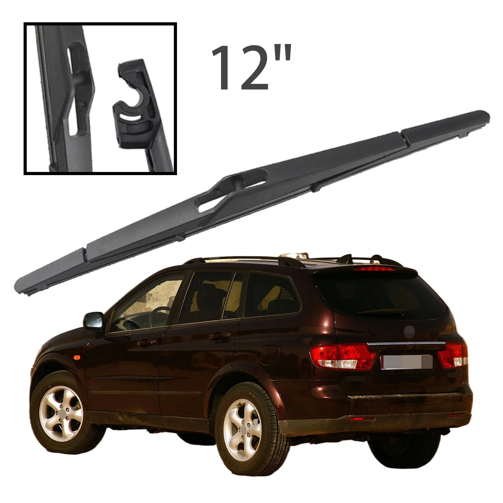 

12" Rear Windshield Windscreen Washer Wiper Blade For SsangYong Kyron 2007-2011 Car Accessories Accsesories