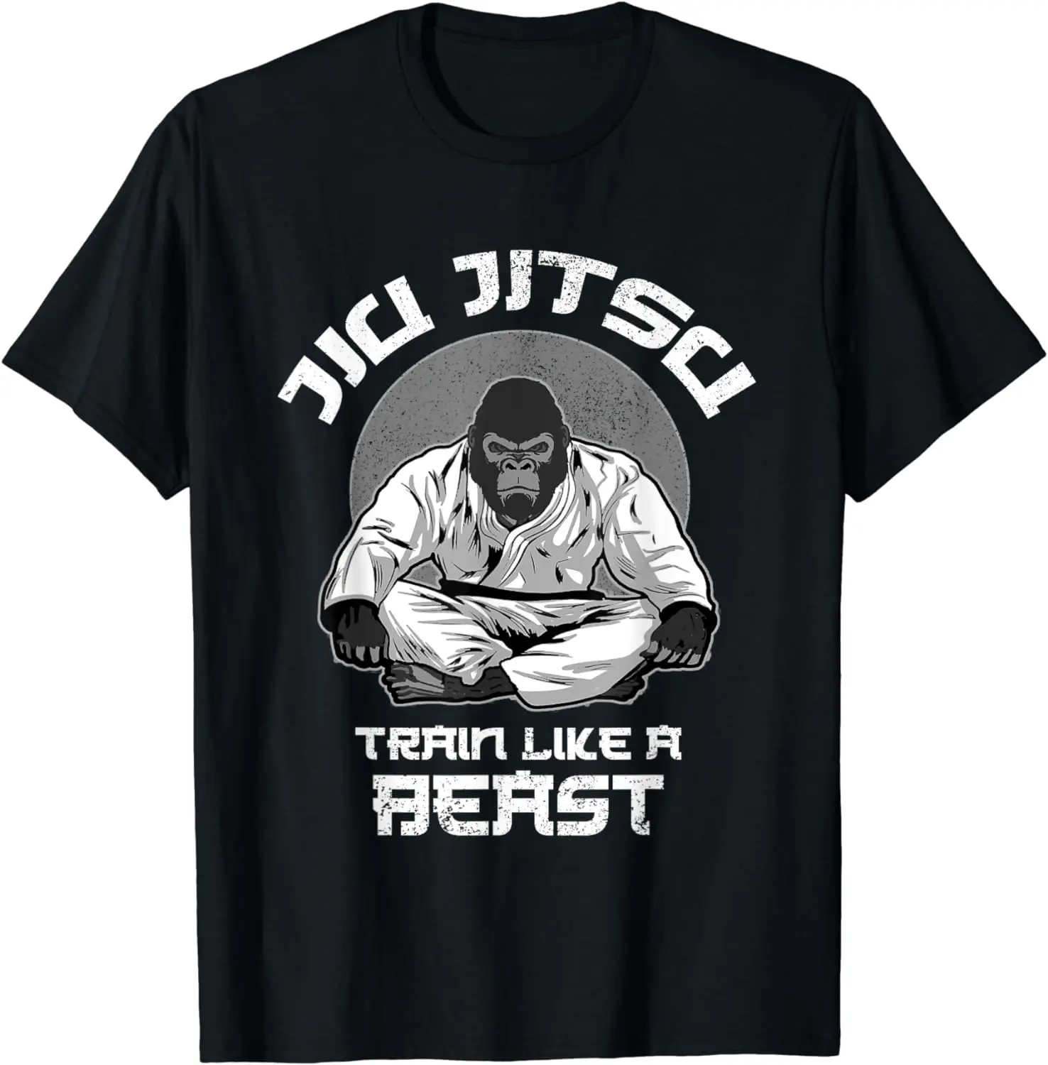 Train Like A Beast Jiu Jitsu, camiseta gráfica BJJ Grappling MMA Gorilla para hombre, Camisetas, ropa