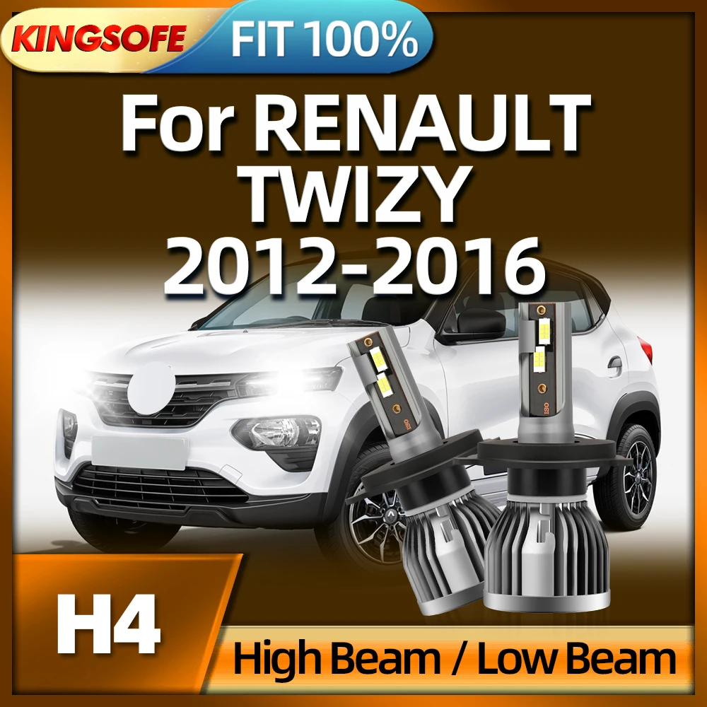 

KINGSOFE 2PCS 6000K H4 Led Lamp Car Headligh Auto Light 26000LM For RENAULT TWIZY 2012 2013 2014 2015 2016