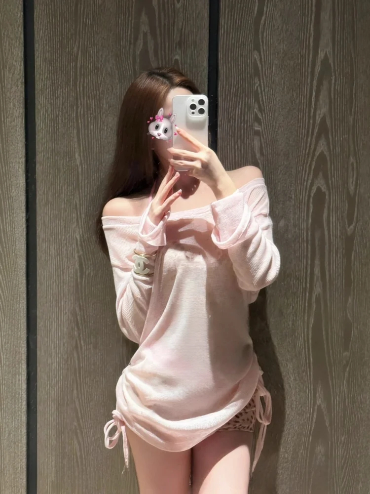 

Комплект из трех предметов Mnaitù Biikini: пляжный купальник в стиле Pure Desire, термокостюм для спа и плавания, накидка для девочек Yonggeer