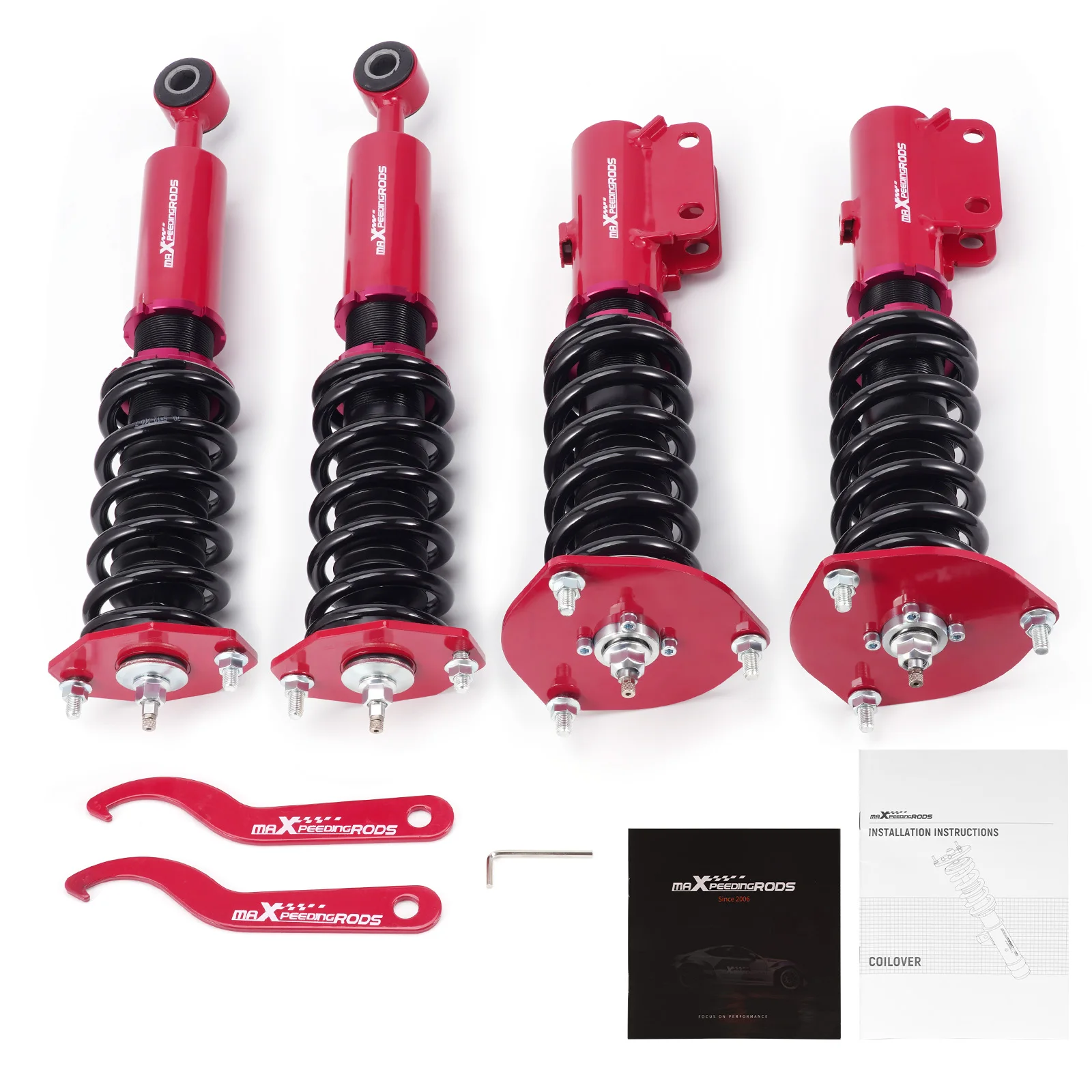 

24 Way Damper Adjustable Coilovers Struts For Mitsubishi 3000GT VR-4 91-99 AWD Coilovers Lowering Shock Absorbers