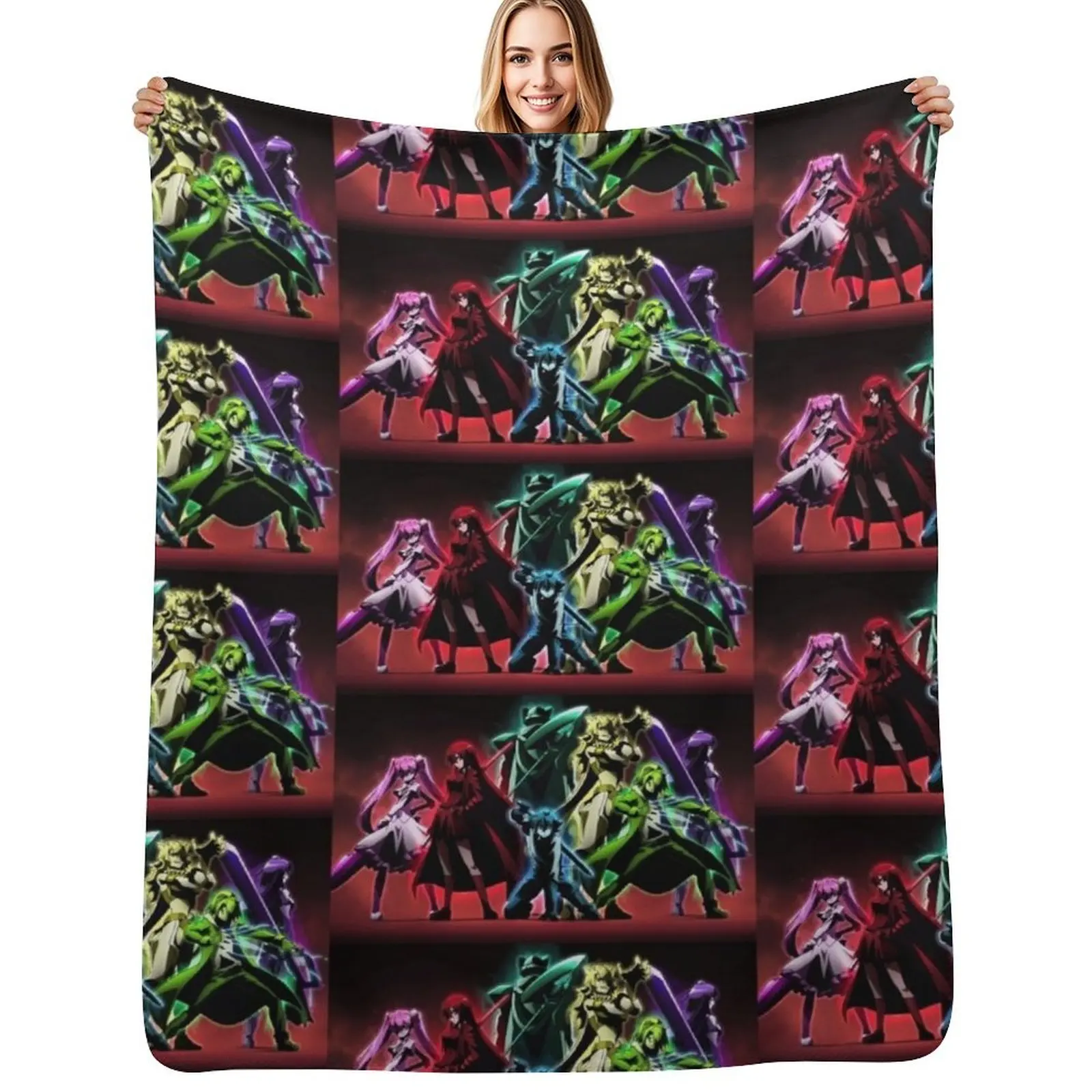 

Anime Akame ga Kill Throw Blanket manga halloween Furrys Hairys Blankets