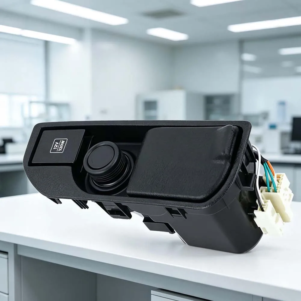 For Daily Driving BLACK Center Console Charger High Temperature Resistance Anti-wear ABS Plastic Removable Design