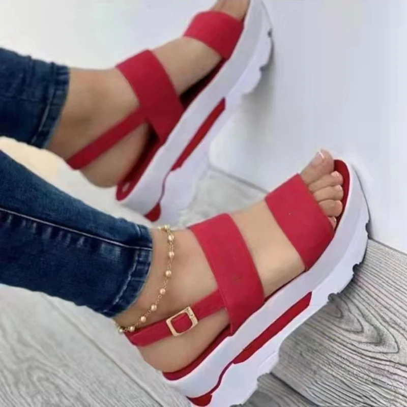 Summer Sandals Shoes Women Retro Shoes Woman Party Shoes For Women Wedge Women\'s Sandals Elegant Footwear Female Women Sandal