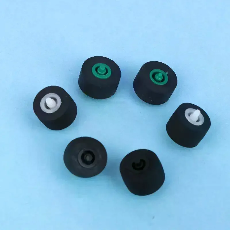 10Pcs 10x6x1.5x10mm  Radio Movement Pinch Roller Wheel With Shaft For Tape Recorder Cassette Player Audio Accessories