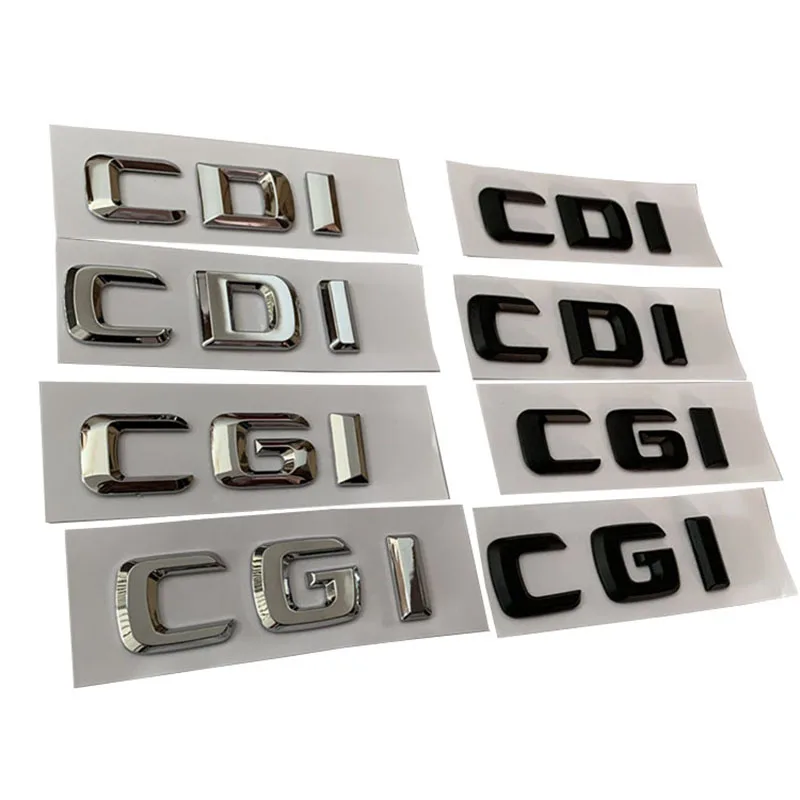 

3D ABS Car Trunk Badge Letters E320 C220 ML 270 B C E CLK GLK 200 220 CDI CGI Emblem For Mercedes ML 320 CDI 4matic Accessories